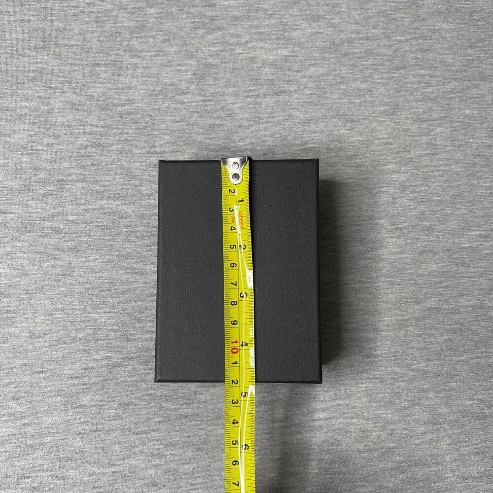 Macy’s Solid Black 5” x 3.5” Jewelry Necklace & Bracelet Gift Box